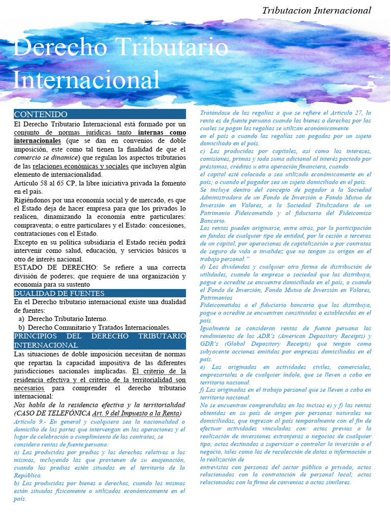 Tributacion Internacional Descargar Gratis Pdf Impuestos Doble
