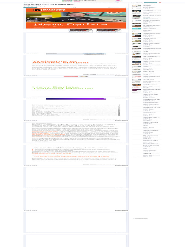 New Barista Training Manual 2023 Pdf Drink Food And Drink