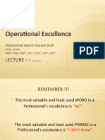 Operational Excellence Week-1-10.02.2024