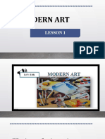 1st QTR Modern Art Lesson 1