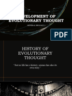 Development of Evolutionary Thought