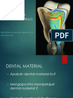 TOPIK 1 - Overview of Dental Material - 2023