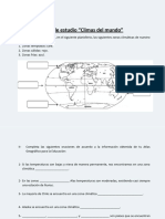 Guia de Trabajo Zonas Climaticas Del Mundo