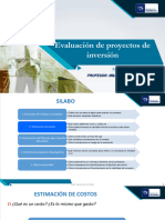 Clase 2 Estimación de Costos