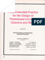 Recommended Practice for the Design of Prestressed Concrete Columns and Walls (Part 1)