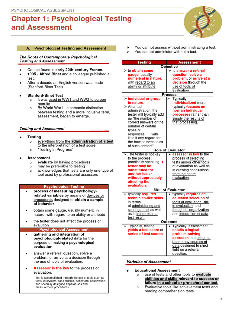 Understanding Psychological Assessment | PDF | Psychometrics | Psychology