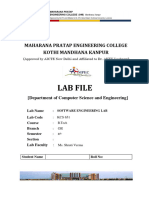 Lab File: Maharana Pratap Engineering College Kothi Mandhana Kanpur