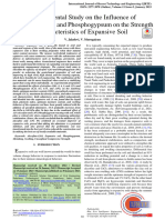 Experimental Study On The Influence of Alccofine-1203 and Phosphogypsum On The Strength Characteristics of Expansive Soil