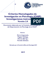 Criterios homologados de investigación psicologica PUCP - Investigación Instrumental