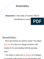 Kinematics and Uniform Acceleration (1)