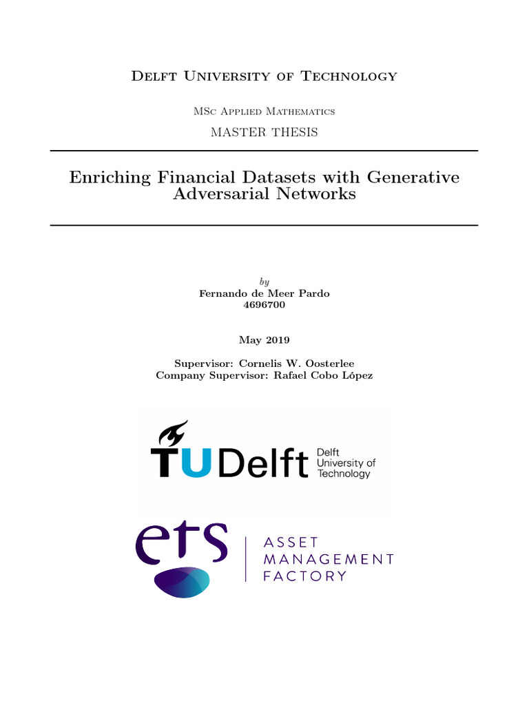 GANs for Financial Data Enrichment | PDF | Artificial Neural Network ...