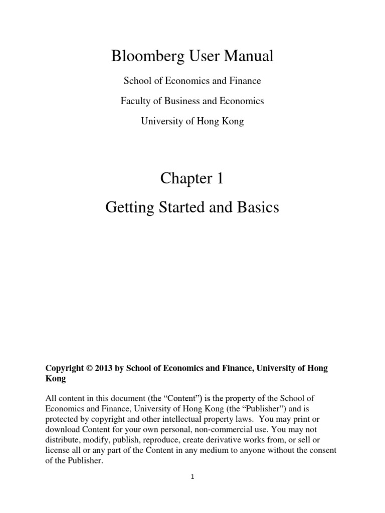 Bloomberg Excel Certification