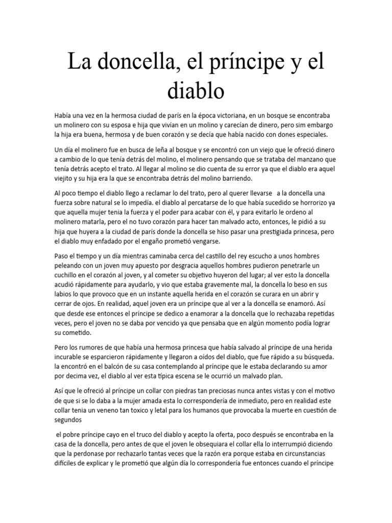 Cuento Pdf Diablo