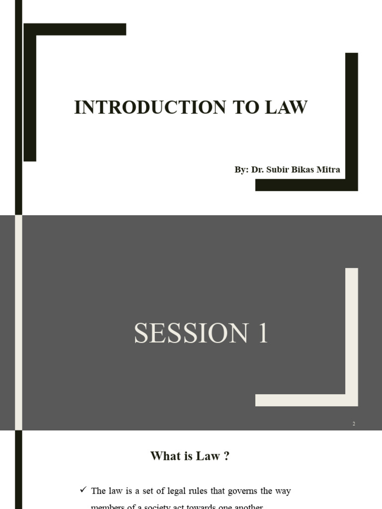Session 1 2 Fundamentals Of Law Pdf Precedent Government