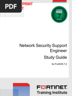 Fortinet Network Security Support Engineer Study Guide For Fortios 72