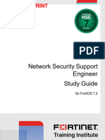 Fortinet Network Security Support Engineer Study Guide For Fortios 72