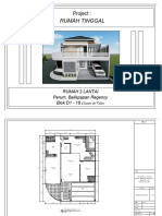 Denah Lantai Rumah Pak Asman