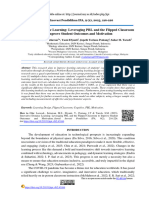 Distance Learning Design: A Problem-Based Learning With Flipped Classroom Model Through Improving Student Learning Outcomes and Learning Motivation