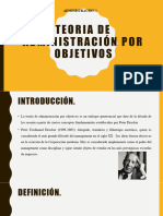 Teoría de Administración Por Objetivos