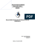 Relaciones Sociales de Producción en Venezuela