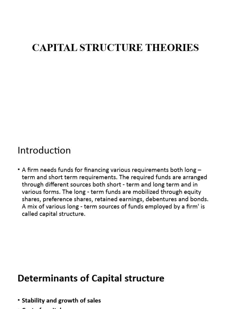 Capital Structure | PDF | Capital Structure | Cost Of Capital