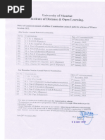 Mumbai University Transcript Guide | PDF