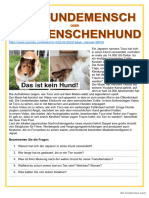 Einfache Texte - Der Menschenhund