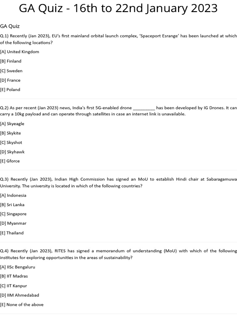 GENERAL AWARENESS VS GENERAL KNOWLEDGE intelligence overview