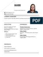 Black and White Simple Office Assistant Resume