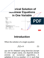 Nonlinear Equations in One Variable