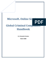 HR - Microsoft Online Services - Global Criminal Compliance Handbook