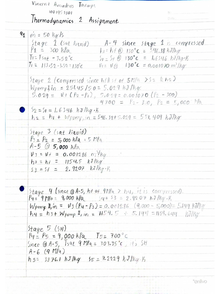 Thermo 2 Q1 Assignment | PDF