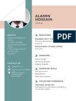 Alamin White-Simple-Student-CV-Resume