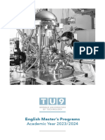 Tu9 English Master S Programs 2023-24