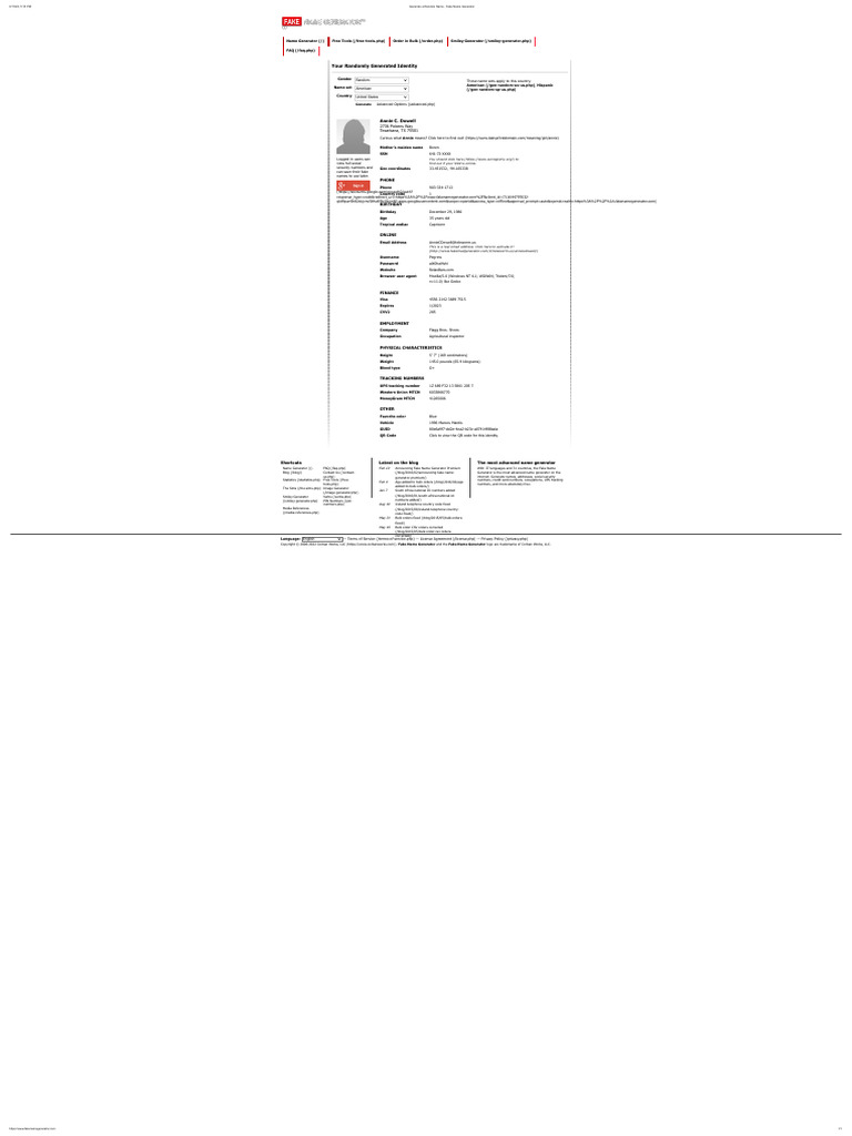 Generate a random name fake name generator pdf computing cyberspace