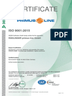 별첨 5-2 ISO-9001 Primus Line®