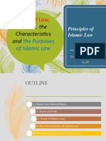 Terms of Law, Scopes, Characteristics and Purpose of Islamic Law