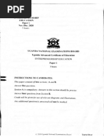 S6 ENTREPRENEURSHIP Paper 1 MMM Joint Mock Exams | PDF ...