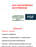 Quantitative and Qualitative Research Methods