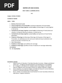 Basic 8 Social Studies 1st Term E-Note, 2017