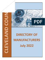 July 2022 Directory of Manufacturers