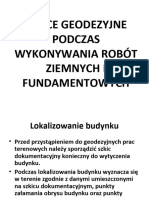 12 Prace Geodezyjne Podczas Wyonywania Robót Ziemnych I Fundamentowych