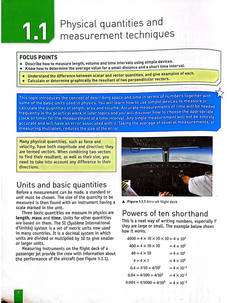 Physics Unit 1 | PDF