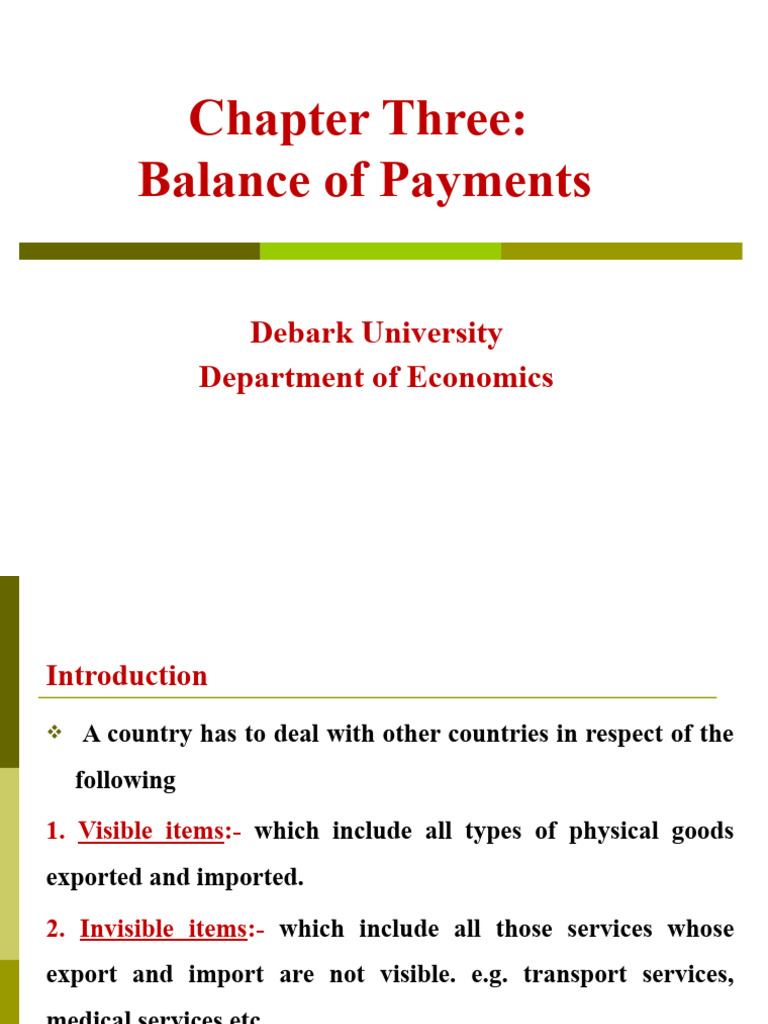 Understanding Balance of Payments | PDF | Balance Of Payments | Capital ...