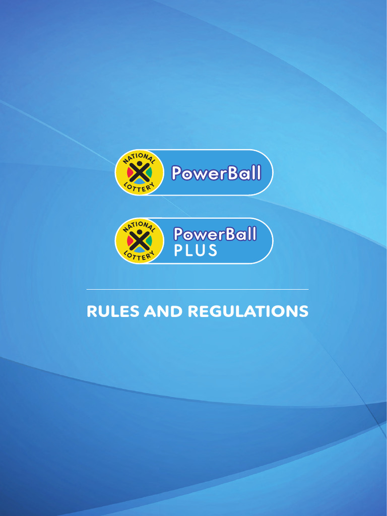 PowerBallPowerBall Plus RulesRegulations | PDF | Powerball | Gambling Games