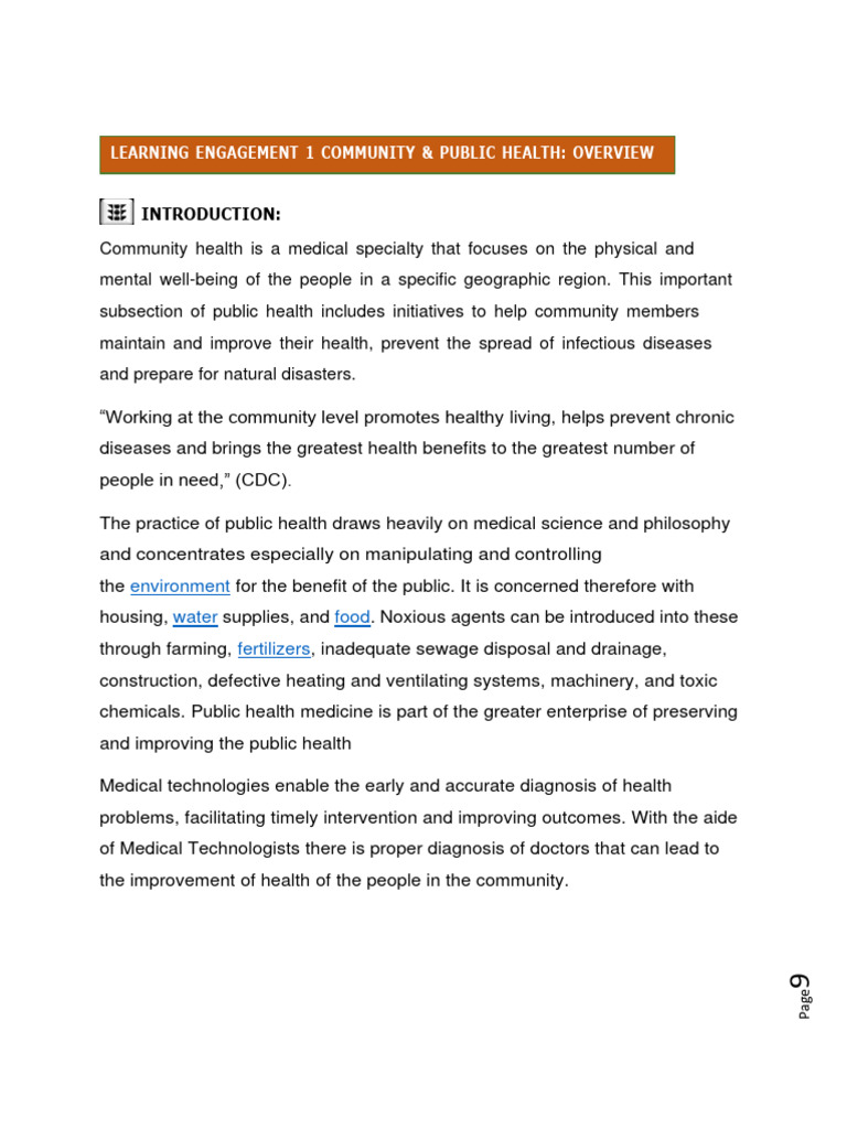 COMPHM2 | PDF | Public Health | Preventive Healthcare
