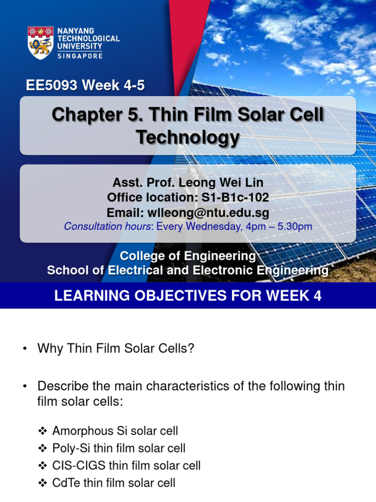 Thin Film Solar Cells for Engineers | PDF | Thin Film Solar Cell ...