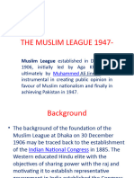 6 THE MUSLIM LEAGUE  1906- 1947-