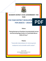 Bushenyi District Development Plan 2021-2025