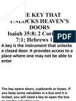 The Key That Unlocks Heaven